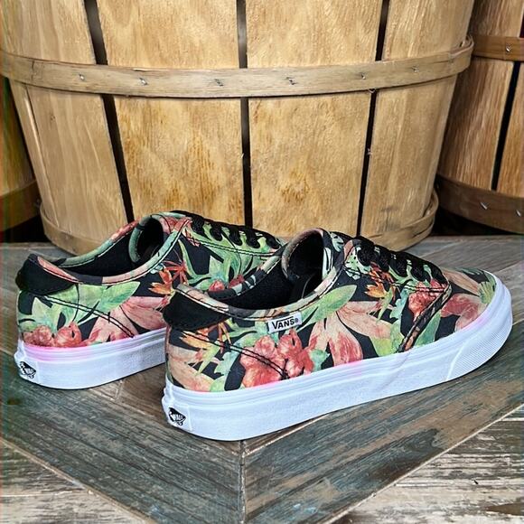 Vans Authentic Low Birds Of Paradise Floral Tropical Canvas Sneaker Women Size 6 - Picture 5 of 11